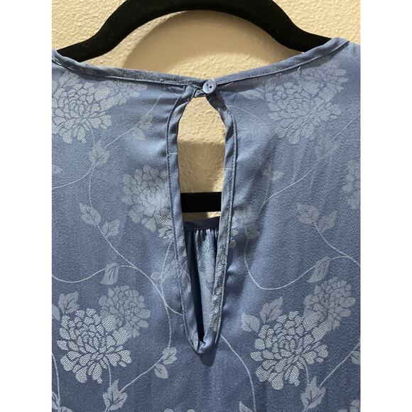 CHELSEA & VIOLET Blue Tiered Maxi Dress Size S - Picture 10 of 10